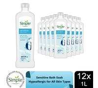 Simple Sensitive Bath Soak 1L - Pack of 12