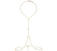 Simple Sequins Body Chain for Women Stainless Steel Tiny Crossover Sexy Boho Bra Belly Waist Chains Prom Nightclub Summer Beach Bikini Jewelry Accessories