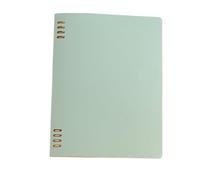 Simple Shell No Scratch Loose-Leaf PP Cover A5 Handbook Loose-leaf Core B5 Horizontal Inner Page Removable(PP-B5-l green)