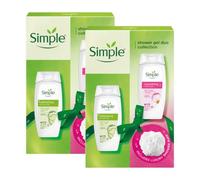 Simple Women's Shower Gel Duo Collection - Gift Set - 2 Piece | Size: 2 Pack Simple Multicolor 2 Pack