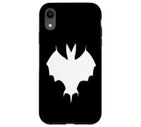 Simple Silhouette Of A Halloween Bat White Case for iPhone XR