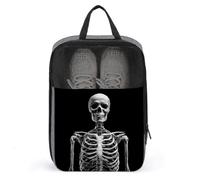 Simple Skeleton Body Black Shoe Bag for Travel Daily Use Anti-dust Storage Carrier Golf Shoe Pouch
