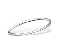 Simple Skinny Sterling Silver Band Ring 1mm (J)