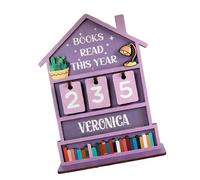 Simple Slide Design Wooden Book Counter Promoting Green Habits Use Reading Progress Monitors