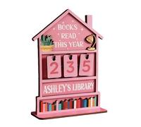 Simple Slide Design Wooden Book Counter Promoting Green Habits Use Reading Tool