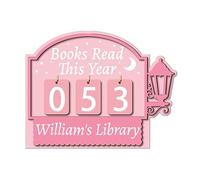 Simple Slide Design Wooden Trackers Reading Aid for Page Count School Library Readings Progress Aid