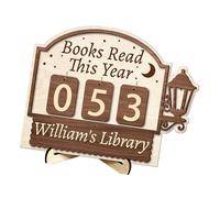 Simple Slide Design Wooden Trackers Reading Aid for Page Count School Library Readings Progress Aid Wood