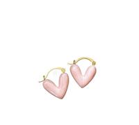 Simple Small Black Heart Stud Earrings For Women Cute Love Heart Shape Earring Girls Party Wedding Jewelry Gifts(B)