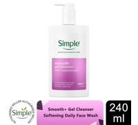 Simple Smooth+ Gel Facial Cleanser 240ml Softening Daily Face Wash Care
