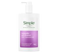 Simple Smooth+ Gel Facial Cleanser AHA + Hyaluronic 240 ml (Pack of 1), Pink