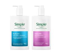 Simple Smooth+ & Hydrate+ Gel Facial Cleanser Bundle 240ml in White