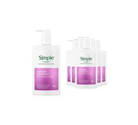 Simple Smooth+ Gel Cleanser AHA Face Wash 240ml, 6 Pack for Sensitive Skin