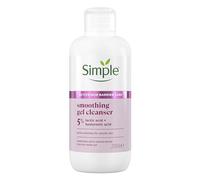 Simple Smoothing Gel Cleanser Face Cleanser Suitable for Even the Most Sensitive Skin with 5% Lactic Acid and Hyaluronic Acid 230 ml