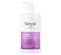 Simple Smoothing Gel Face Cleanser Suitable For Even The Most Sensitive Skin With 5% Lactic Acid and Hyaluronic Acid 240 ml