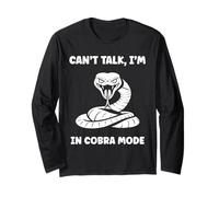 Simple Snake reptile quote can't talk i'm a Cobra Long Sleeve T-Shirt