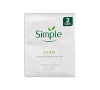 6x Simple Soap Bars Pure Soap for Sensitive Skin |Vegan|Twin pack-100g
