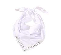 Simple Solid Color Fabric Headscarf With Metal Pin Ending For Women Men And Kids Multipurpose Hair Addition