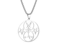 Simple Solomon Seal Five Pointed Star Pendant Necklace for Men and Women Personalized Fashion Jewelry Gifts