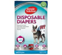 Simple Solution Disposable Dog Diapers Medium - 12 Pack