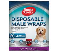 Simple Solution Disposable Diaper for Male Dogs - Size L: 45 - 69 cm, 12 pieces