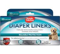 Simple Solution Disposable Dog Diaper Liners, Ultra Pack of 22, white