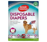 Simple Solution Disposable Dog Diapers for Female Dogs Super Absorbent Leak