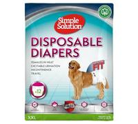 Simple Solution Disposable Diapers for Dogs - Extra Extra Large - Pack of 12