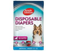 Simple Solution Disposable Dog Diapers for Female Dogs, True Fit, Abso
