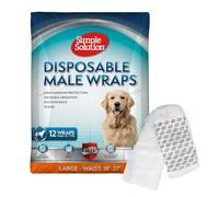 Simple Solution Disposable Diaper for Male Dogs - Size L: 45 - 69 cm, 12 pieces