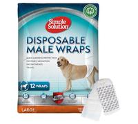 Simple Solution Disposable Diaper for Male Dogs - Size L: 45 - 69 cm, 12 pieces