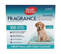 Simple Solution FragranceSmart™ Odor Control Puppy Training Pads | Green Tea Fragrance Odor Neutralizer with Wetness Indicator | 100 ct