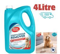 Simple Solution Pet Stain Odour Remover Dog Cat Urine Enzyme Carpet Cleaner 4L