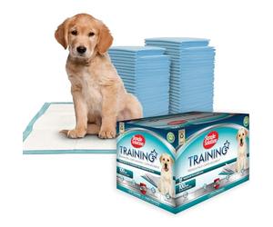 Simple Solution Super Absorbent Premium Dog and Puppy Training Pads. Leak-Proof 6 Layer Design. Anti-Slip, Odour-neutralising. Large 100 Pack - white
