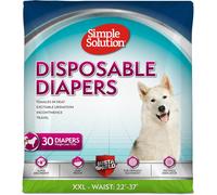 Simple Solution True Fit Disposable Dog Diapers for Female Dogs - Super Absorbe
