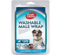 Simple Solution Washable, Absorbent Male Wraps with Leak Proof Fit for Excitable Urination, Incontinence, or Male Marking 1x Medium Diaper