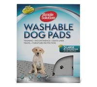 Simple Solution Washable Training and Travel Dog Pads, Re-usable Dog Pee Pad, Absorbent and Odour Controlling XXL - Pack of 2