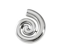 Simple Spiral Brooch Pin Minimalist Stainless Steel Lapel Pin for Women Men Vintage Geometric Swirl Collar Jewelry Polished Metal Unisex Suit Dress Corsage Accessory for Wedding Party Dancing, 1