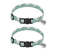 Simple Spring Sheep Cute Dog Collars For Small Dogs Quick Release Buckle Male Dog Collars 2 Pcs