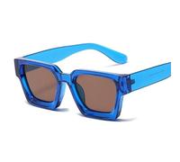 Simple Square Frame Sunglasses For Men And Women Outdoor Driving Commuting Sports Party Shopping Street Shooting Holiday Sun Glasses(Blue)