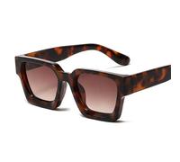 Simple Square Frame Sunglasses For Men And Women Outdoor Driving Commuting Sports Party Shopping Street Shooting Holiday Sun Glasses(Brown)