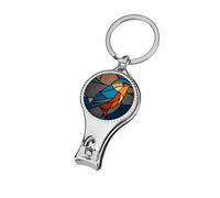 Simple Stained Glass Abstract Bird Nail Clippers Toenail Clipper Cutters Professional Nail Trimmer Nail Cuticle Cutter for Women Men