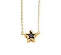 Simple Star Necklace Women'S Pendant Fashion Jewelry Exquisite Versatile That Can Be Worn Stacked Black