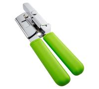 Simple Steel Can Opener - Sturdy Metal Manual Lid Opener, Long-Lasting, Durable, Turn Knob, Tough & Sharp Tin Puncture Teeth Rollers, Non-Slip ABS Grip Handles, Rustproof, Bottles, Jars, Colour Range