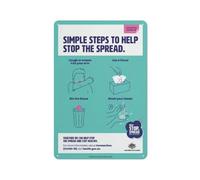Simple Steps To Help Stop The Spread Covid-19 Australian Government Sign, 8 X 12 Grade Reflective Sheeting Rust Free Aluminum, Weather Resistant, Waterproof, Easy To Mount