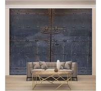Simple Stereo Retro Iron Door Art 3D Wallpaper Textured Silk Easy Install Living Room Sofa Bedroom Dining Room Home Decoration Wall-430cm×300cm