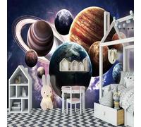 Simple Stereoscopic Space Planet Art 3D Wallpaper Luxury Home Dining Decor Paste Sofa Living Room The Wall for Bedroom Mural-200cm×140cm