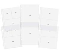 Simple Stories 373316 Snap Pocket Pages for 6" x 8" Binders 12 Pieces - Variety Pack