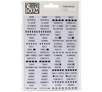 Simple Stories 4952 Planner Essentials Clear Stickers, Multi-Colour, 4 x 6-Inch, Pack of 4