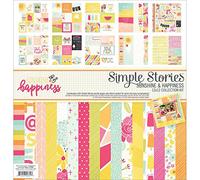 Simple Stories Collection Kit x 12-inch Sunshine and Happiness, Acrylic, Multicoloured, 0.09 x 11.95 x 13.53 cm