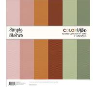 Simple Stories Color Vibe Textured Cardstock Kit 12"X12"-Boho